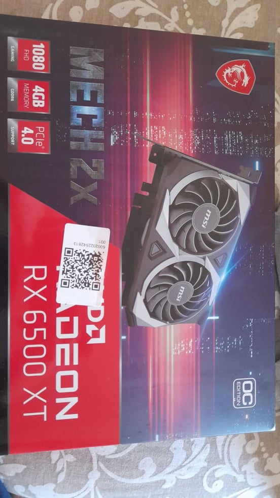 Tarjeta Gráfica MSI AMD Radeon RX 6500 XT MECH 2X OC 4GB GDDR6