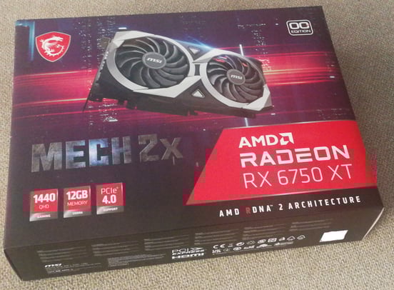 Tarjeta Gráfica MSI AMD Radeon RX 6750 XT MECH 2X 12GB GDDR6