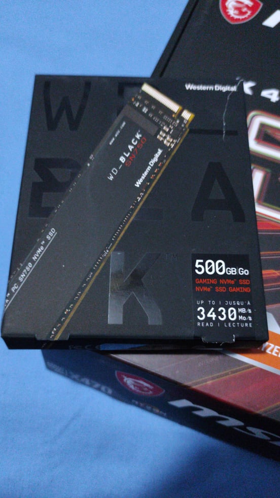 Disco Duro Western Digital Black SN750 NVMe 500GB SSD M.2 PCI