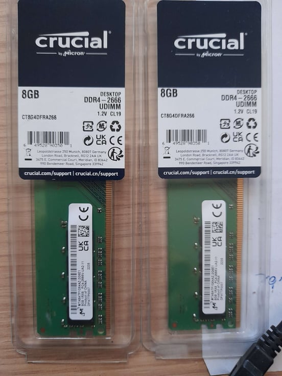 Memoria RAM Crucial CT8G4DFRA266 DDR4 2666MHz PC4-21300 8GB CL19