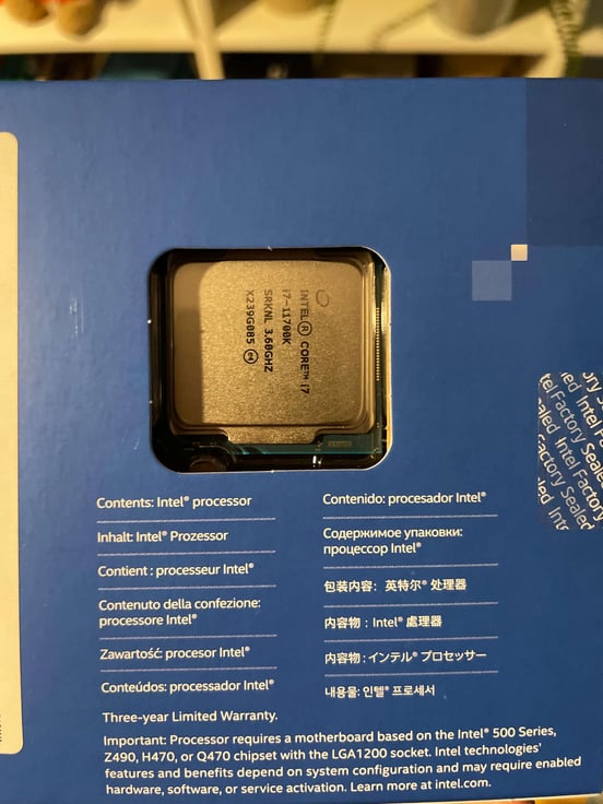 Procesador Intel Core i7-11700K 3.6 GHz | PcComponentes.com