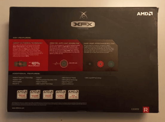 Tarjeta Gráfica XFX AMD Radeon RX 570 RS 8GB XXX Edition 8GB GDDR5