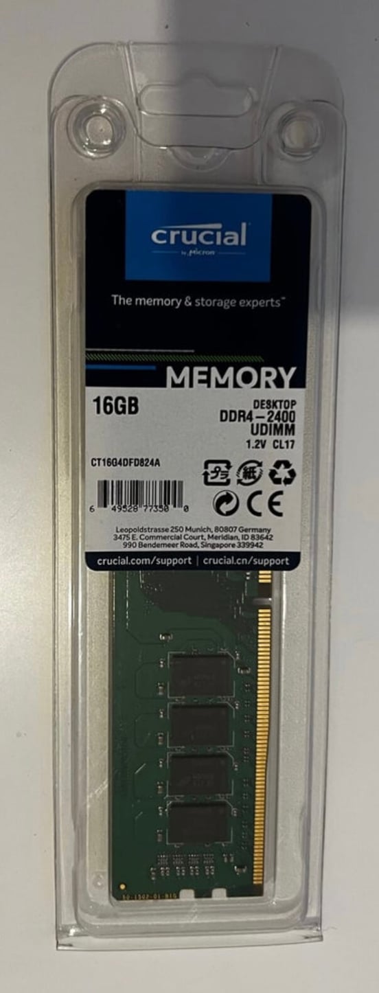 Crucial DDR4-2400 UDIMM 16GB✕2 IMG_63e389dfac69d_202302081139