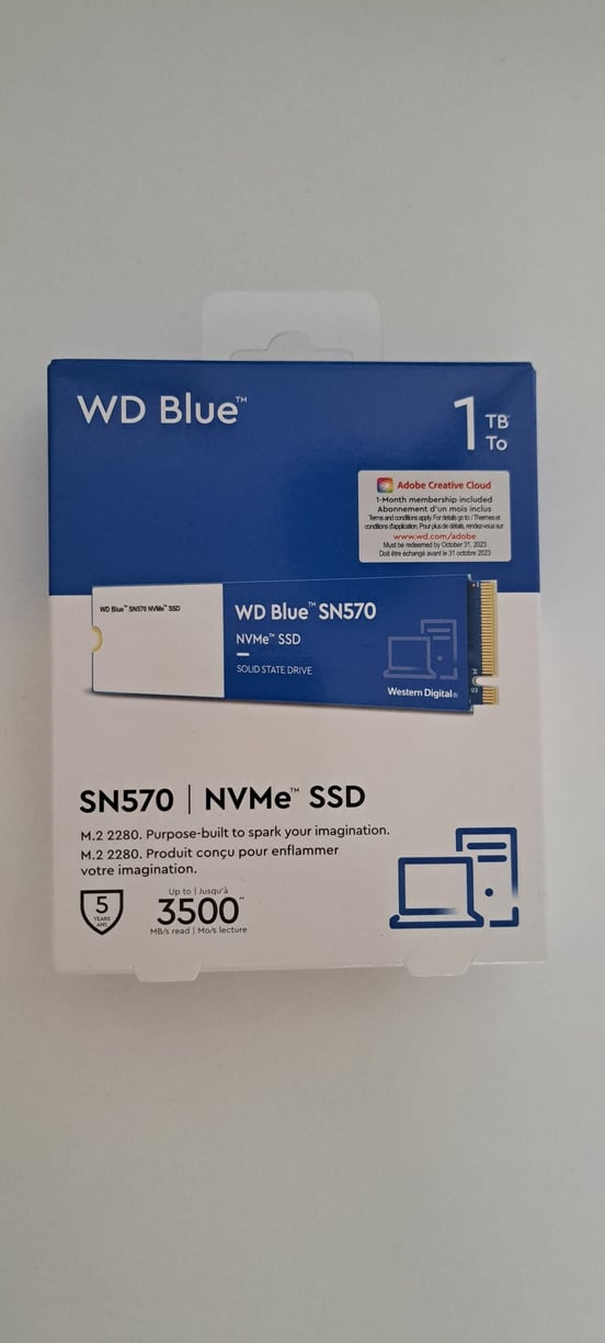 Disco Duro WD Blue SN570 SSD 1TB M.2 NVMe | PcComponentes.com