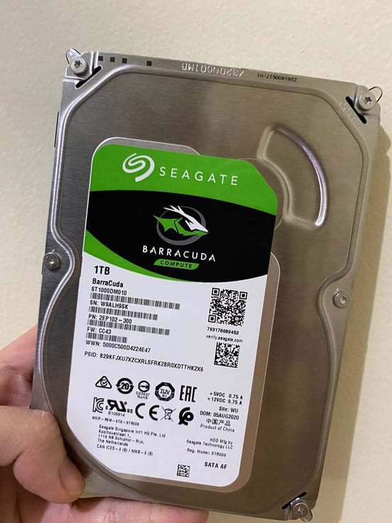 Disco Duro Seagate BarraCuda 1TB SATA3