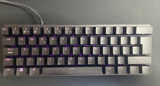 Razer Huntsman Mini Mercury Teclado Gaming RGB Switch Purple US