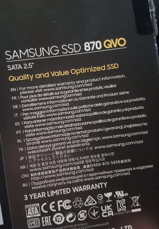 Disco Duro Samsung 870 QVO SSD 1TB SATA3 | PcComponentes.com