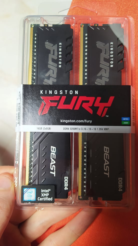 Memoria RAM Kingston FURY Beast DDR4 3200 MHz 32 GB 2x16GB CL16