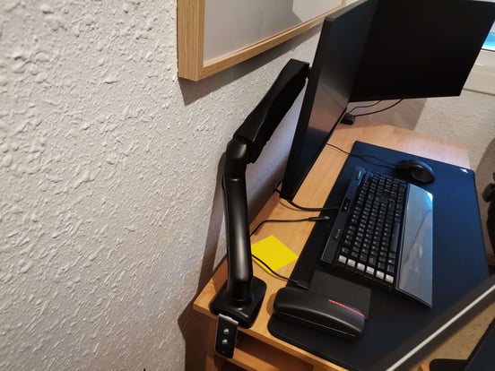 Support Ecran PC Ultra-Large De 17"-45", Premium Mouvement Complet Bras Ecran PC, Capacité De Charge 16kg, VESA 75x75/100x100mm - Informatique