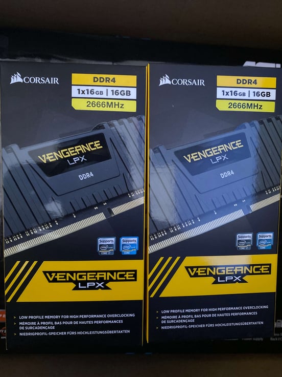 Memoria RAM Corsair Vengeance LPX DDR4 2666 PC4-21300 16GB 1x16GB