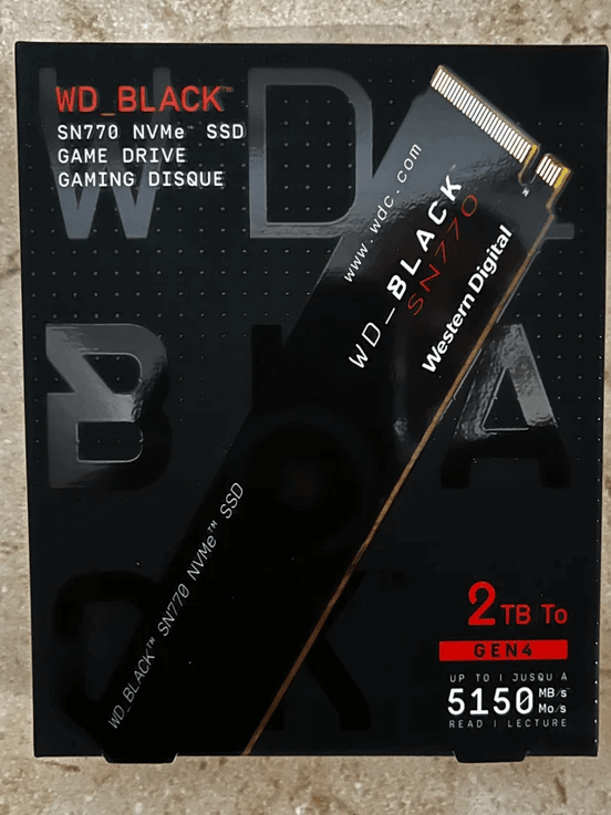 Disco Duro WD Black SN770 2TB Disco SSD 5150MB/S NVMe PCIe 4.0 M.2