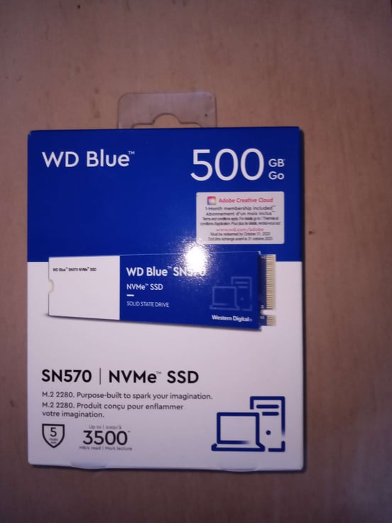 Disco Duro WD Blue SN570 SSD 500GB M.2 NVMe | PcComponentes.com