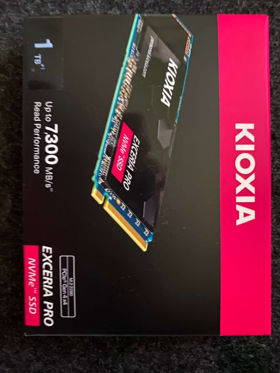 Disco Duro Kioxia Exceria Pro 1 TB Disco SSD 7300MB/S NVMe PCIe