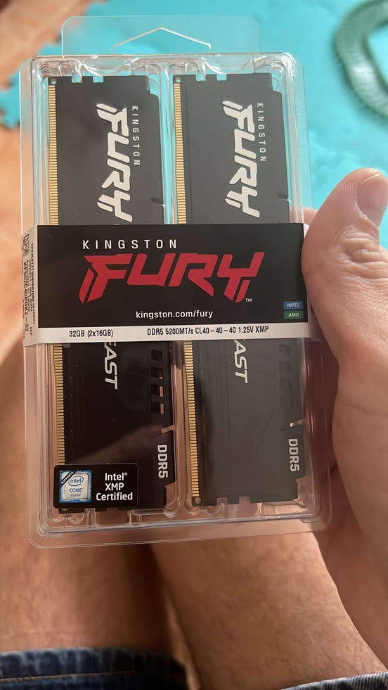 Memoria RAM Kingston FURY Beast DDR5 5200MHz 32GB 2x16GB CL40