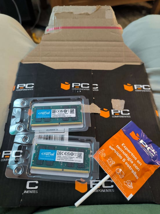 Memoria RAM Crucial SO-DIMM DDR4 3200MHz PC4-25600 16GB CL22