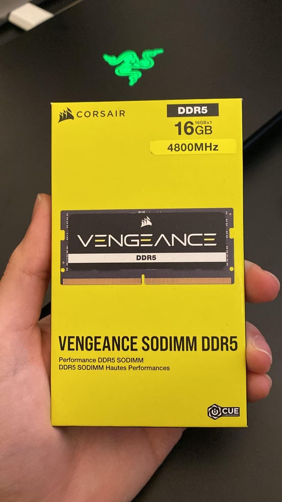 Memoria RAM Corsair Vengeance Series SODIMM 4800MHz DDR5 16GB CL40