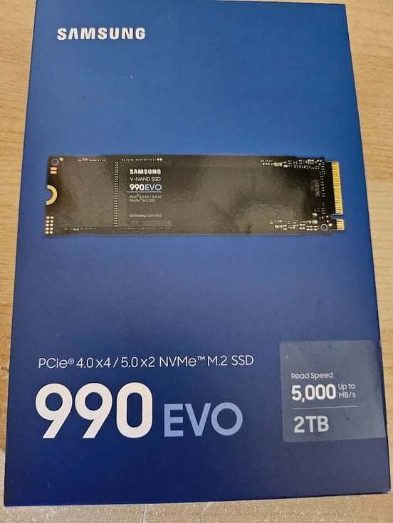 Disco Duro Samsung 990 EVO 1TB SSD M.2 PCIe 4.0 x4/5.0 x2 NVMe 2.0