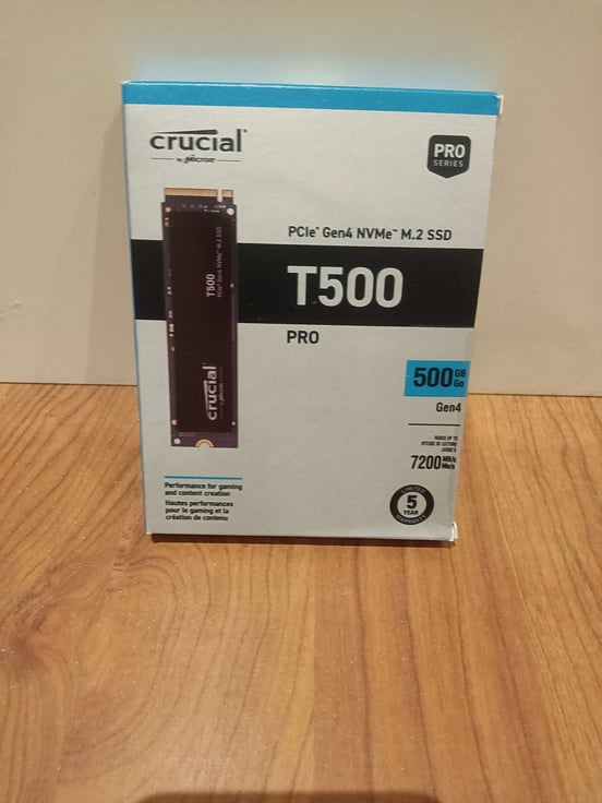 Disco Duro Crucial T500 2TB SSD M.2 PCI Express 4.0 TLC NVMe