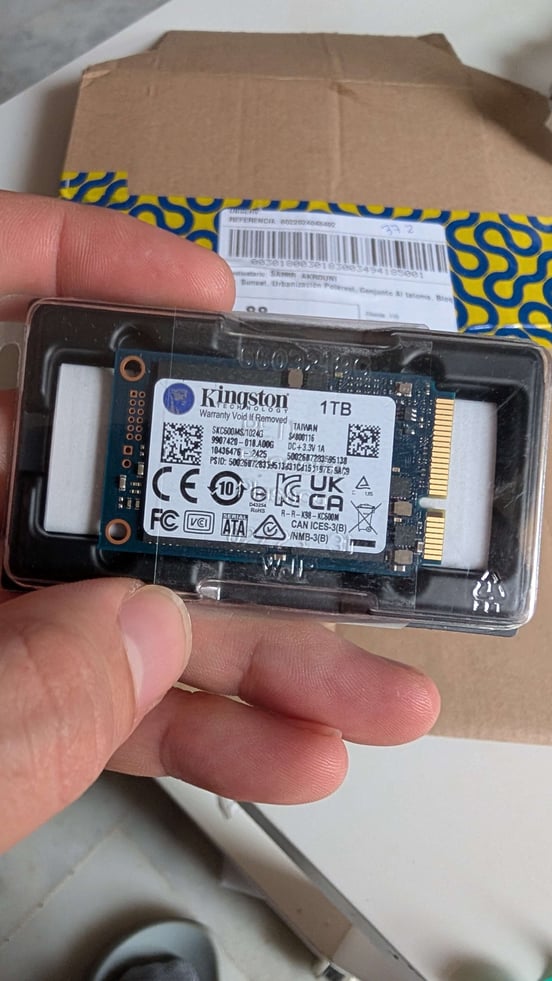 Disco Duro Kingston KC600 SSD 1TB SATA3 mSATA 3D TLC NAND