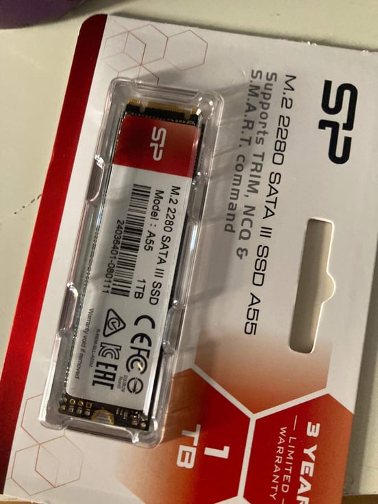 Disco Duro Silicon Power A55 1TB SSD M.2 2280 SATA III