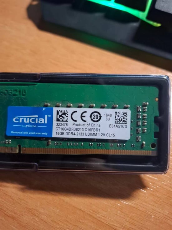 Memoria RAM Crucial DDR4 2400 PC4-19200 16GB CL17 | PcComponentes.com