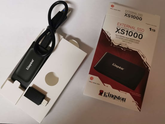Kingston XS1000 2TB Portable SSD USB-C Rood (SXS1000R/2000G