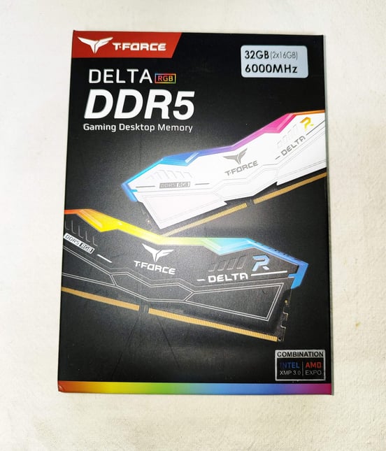 メモリー DDR5 T-Force Delta RGB CL30 6000MHz 32gb TEAMGROUP T-Force Delta RGB DDR5 Ram 32GB (2x16GB) 6000MHz