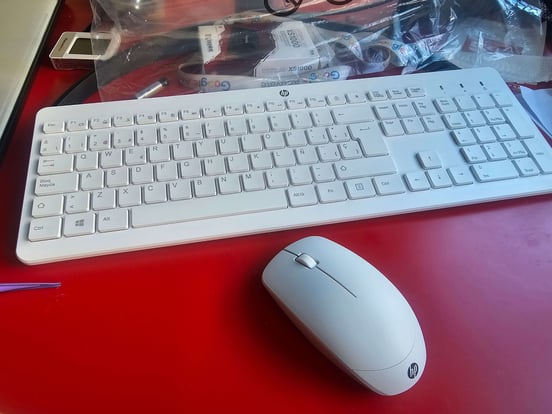 HP 230 Combo Teclado y Ratón Inalámbricos Blanco