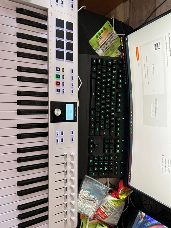 Arturia KeyLab Essential 49 MK3 Controlador MIDI Universal Blanco