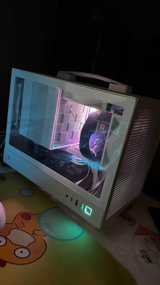 Torre PC DeepCool CH160 Mini Tower ITX Cristal Templado USB-C