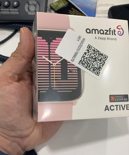 Amazfit Active AMOLED Reloj Smartwach con Correa de Silicona Petal