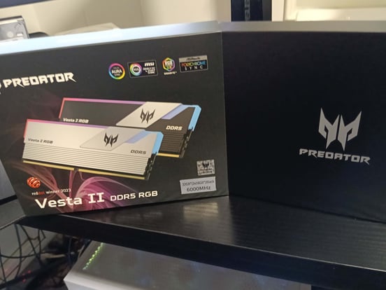 Memoria RAM Acer Predator Vesta II RGB DDR5 6000MHz 32GB 2x16GB
