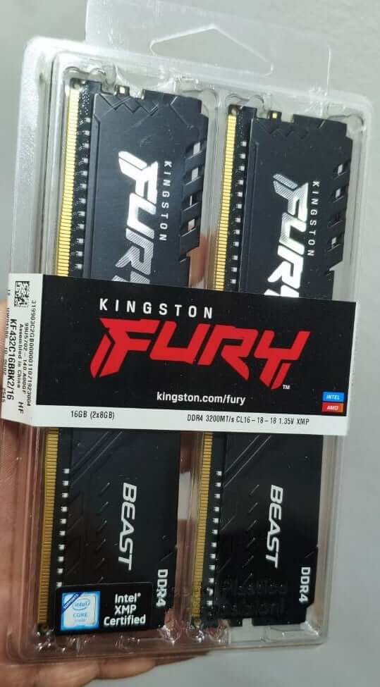 Memoria RAM Kingston FURY Beast DDR4 3200 MHz 32 GB 2x16GB CL16