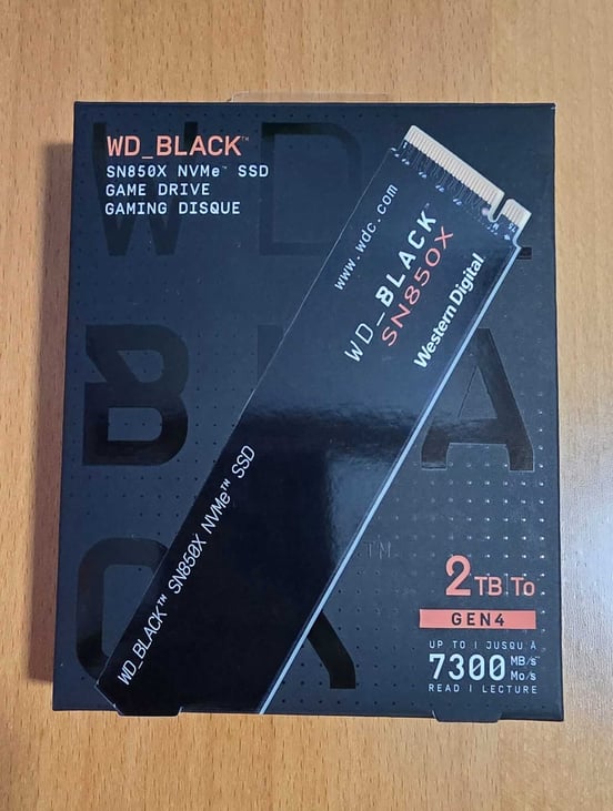Disco Duro WD Black SN850X 4TB Disco SSD 7300MB/S NVMe PCIe 4.0 M