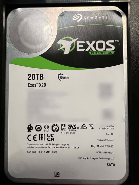 Disco Duro Seagate Exos X20 3.5