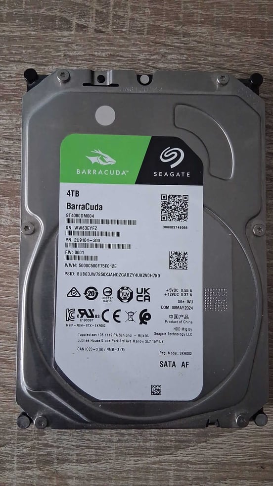 Disco Duro Seagate BarraCuda 4TB Disco interno HDD 3.5